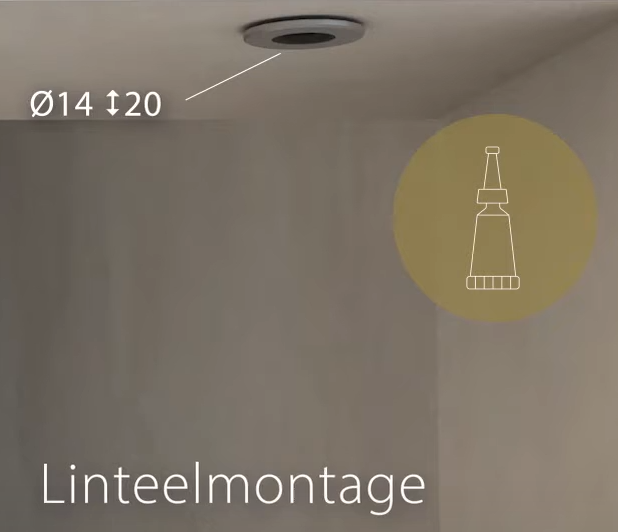 linteelmontage Pivoterende deur 1